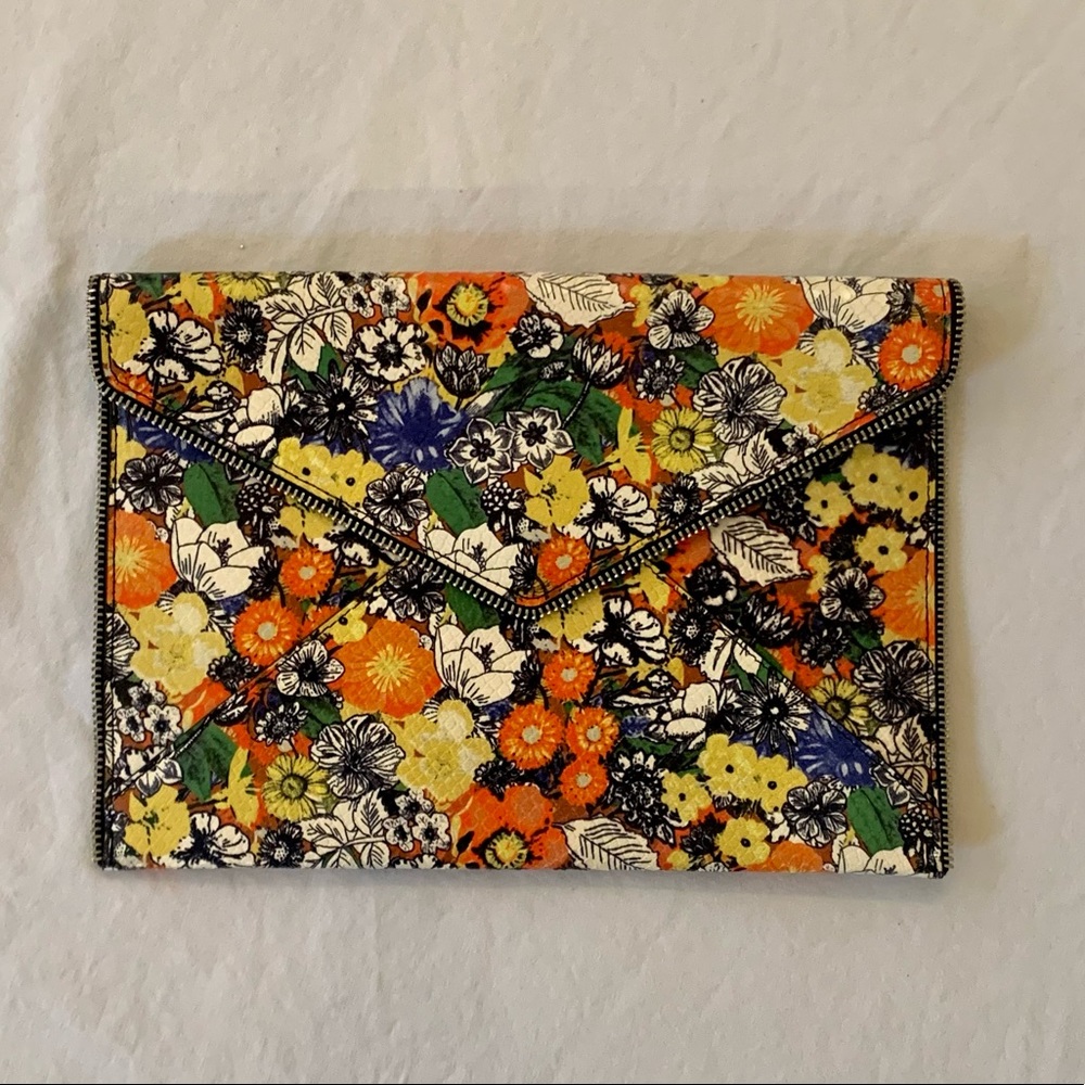 New Floral Rebecca Minkoff Leo Envelope Clutch!!!